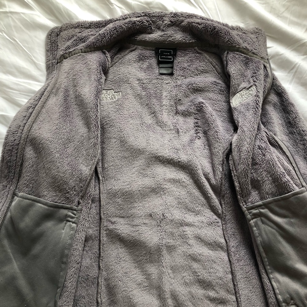North Face zip up fuzzy jacket - Picture 2 of 6